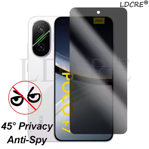 For Xiaomi Poco F7 Privacy Protective Glass For Xiaomi Poco F7 5G Tempered Glass Phone Camera Lens F