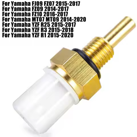 Water Temp Temperature Sensor For Yamaha YZF R1 R1M R1R R1S R125 R3 R25 SR950 CZD300 GPD 125 150 NMA
