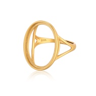 Ancient Style Alluvial Gold Craft Ring Frame Female 7x9 8x10 9x13 10x10x19 12x16 14x18 15x25 Inlaid 