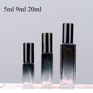 5/9/20ml Gradient Ink Blue Thick Glass Perfume Spray Bottle Portable Empty Refillable Mini Sample