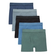 Hanes Boys Originals Boxer Brief Underwear, Supersoft Boxer Briefs For Boys, Assorted 5-Pack