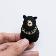 马来熊胸針 Sun Bear mini brooch pin - Little Sunny