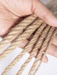具耐磨扭繞帶的黃麻繩適用於裝飾、禮品包裝、diy手工藝等用途