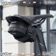 LETTER Bicycle  Bag, Waterproof Portable Gas Cylinder Rear Bag, Fashion Mini Black Ultralight Road B