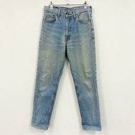Levi's 牛仔褲，拉鍊門襟，靛藍色，古著。