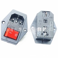 Soket kuasa bersepadu tiga-dalam-satu AC-304A, soket kuasa 3-dalam-1 AC304 hitam putih