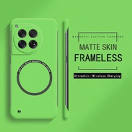 Ultra Thin Frameless Magnetic Hard PC Phone Case for Oneplus 13 13R 12 12R 11 11R Magsafe Candy Colo