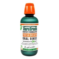 **พร้อมส่ง ทันที ** TheraBreath น้ำยาบ้วนปาก  สูตรปราศจากแอลกอฮอล์Oral Rinse Mild Mint 16 fl oz (473