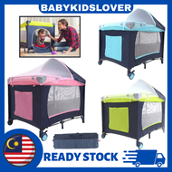 Baby Cot Sliding Door Baby Crib Portable Baby Bed Playpen Baby Playpen Baby Cradle Mosquito Net Katil Baby Katil Budak