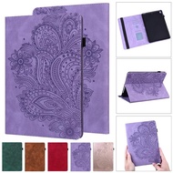 Flower Embossed Cover For Samsung Galaxy Tab A8 10.5 inch Tablet Case Foldind Stand Funda For Samsung Tab A8 2021 SM-X200 X205