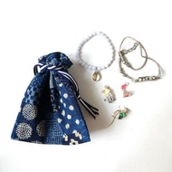旅行首飾袋, 首飾收納袋, 耳環戒指水晶鏈日本束口袋, 珠寶攜帶包