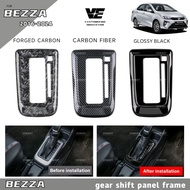 Vemart perodua bezza carbon fiber gear shift panel frame cover garnish accessories bezza aksesori 20