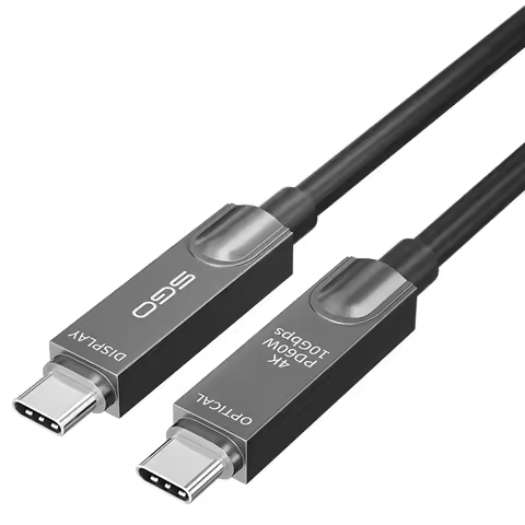 Optical Fiber USB3.2 Gen2 Cable Type-C Fiber Video Cable Active Optical Cable 40Gbps 8K60 4K144 PD60