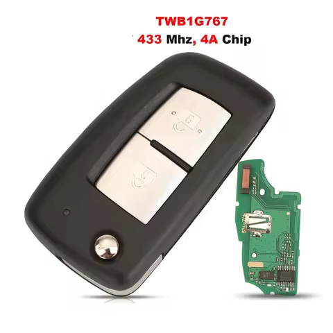 jingyuqin Flip Remote Key TWB1G767 433MHz PCF7961M 4A For Nissan Qashqai (J11E/J11R) Micra (K14FR) P