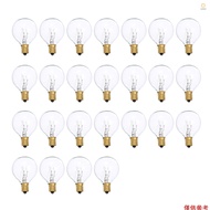 G40 Light Bulbs Replacement G40 Tungsten Bulb Lamp 7W 220-240V Clear Globe Bulb E12 Base Light Bulbs