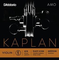 小叮噹的店 -小提琴弦 (第一弦 E弦) 美國 D'Addario Kaplan Amo KA311