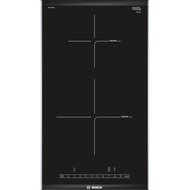 BOSCH Serie | 6 Domino Induction Hob 30 cm Black, surface mount with frame (PIB375FB1E)