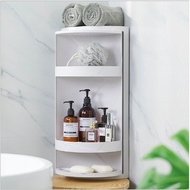 Kệ góc bằng nhựa xoay 360 độ 4 tầng dành cho nhà tắm HP06 nhà bếp bàn trang điểm chống nước bụi bẩn