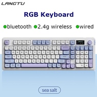 L98 Bluetooth RGB Mute Keyboard Office 2.4G Wireless Keyboard