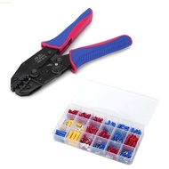 Crescent2 Hand Crimping Tool Crimping Plier with 300pcs Cable Lug Insulated Wire Crimp Set