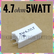 4.7ohm 5Watt Radial Crossover tweeter Resistor