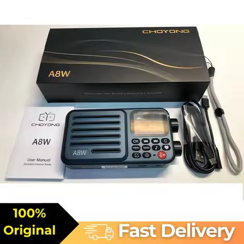 Bulk stock【Official & Original】Choyong A8W Internet Radio (Global Version) w/Alarm Clock