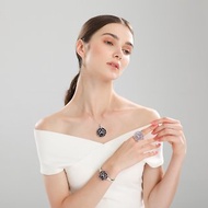 【滿額優惠】【畢業禮物】紫水晶S925純銀電白金鋯石開口手環