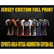 CUSTOM GAMING TEAM JERSEY OWNDesign ESPORTS FUTSAL BADMINTON BIKE