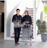 baju couple pasangan - baju tenun couple - dress couple pasangan - dress tenun couple