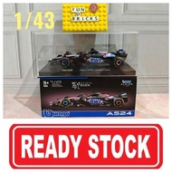 Bburago Premium 1/43 BWT Alpine 31 Esteban Ocon F1 Team Diecast