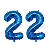 (HOT 431LIN) 2pcs 32 Or 40 inch Happy 22 Birthday Foil Balloons pink gold number 25th Years Old Part