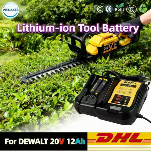 for DeWalt 6Ah/5Ah/2Ah 20V battery replaceable DCB184 DCB200 DCF892 DCF845 DCF850 DCF911 DCD800 DCD8