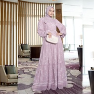 Dress Muslim Mandjha Ivan Gunawan - Romantic Orchid Pink | Abaya gamis