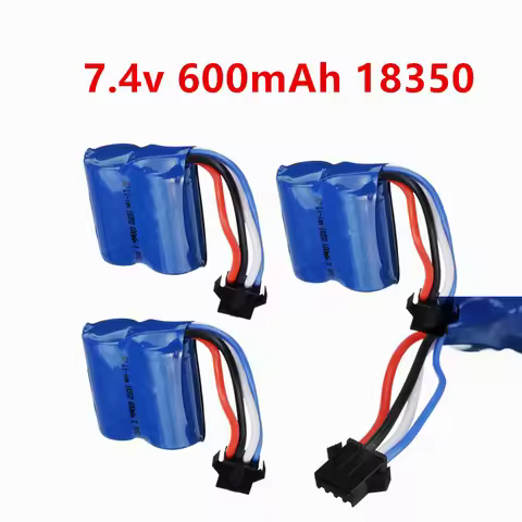 SM-4P Plug 18350 7.4V 600mAh Li-ion Battery For HJ808 HJ813 HJ815 UDI 001 UDI001 HQ960 Remote Contro