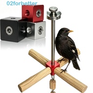 FORBETTER Square Nut Bracket, M6 M8 Aluminum Alloy Parrot Perch Nut, 6 Sided Nut Anodized Hexagonal 
