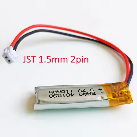 3.7V 110mAh Lithium Polymer Lipo Rechargeable Battery 401030 For MP3 GPS Bluetooth Recorder Speaker 