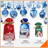 Durable Practical Christmas Decoration Gift Packing Bag Drawstring Bag Candy Storage Bag