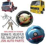 FUEL TANK LOCK WITH KEY SCANIIA 113 , VOLVO FL10 FL7 LORRY TRUCK AKSESORI  MADE IN TAIWAN