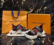 Louis Vuitton Arclight Sandal Black/Red Original Authentic Sandal 100%