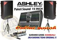 paket soud system ashley 15 inch hero15a mixer 12 channel original