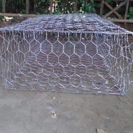 Bronjong Kawat ukuran 1 x 1 x 0.5m Kawat Anyam 2.7 mm