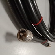 (Ready Stock) LMR400 1meter length with PL259 connectors for marine antenna, ham radio connection or