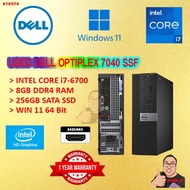 #1697 Used PC Dell OptiPlex Desktop Computer Intel Core i7 i7-6700 3.90 GHz Small Form Factor Comput