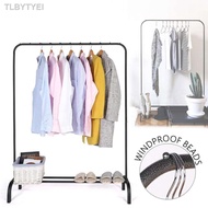[readystock]▣✧✢Single / Double Clothes Rack Room Organizer Hanger Drying Rack Rak Baju Besi Penyidai Pakaian Ampaian Rak