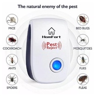 Reject Killer Electric Ultrasonic Pest Repeller Anti Mosquito Rodent Control Bug roach Insect Repellent EU Plug