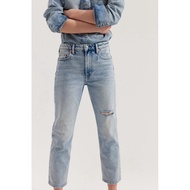 LDS6681 HM Slim Straight High Ankle Jeans Seluar Jeans Perempuan