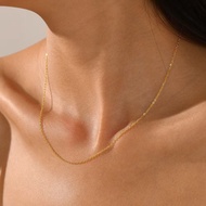 HANKOU-Kalung Wanita Simpel Kalung Titanium Wanita Kalung Wanita Anti Karat Dan Anti Luntur Kalung F