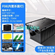HY/💝Fisherman Fish Pond Filter Water Circulation Filtration System Pond Koi Indoor and Outdoor Filter Box Fish Pond Exte
