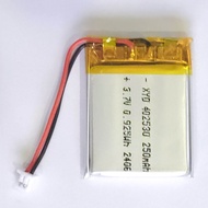 3.7v 250mah 402530 Li-Po li ionแบตเตอรี่เซลล์สำหรับMp3 MP4 กล้องติดรถยนต์