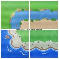 10"X10" Classic Base Plate, 32x32 Dots Ocean Base Plate, Straight Plate, Curved Plate, River Base Pl